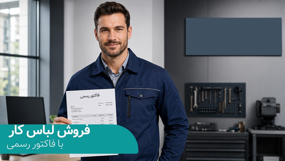 فروش لباس کار با فاکتور رسمی